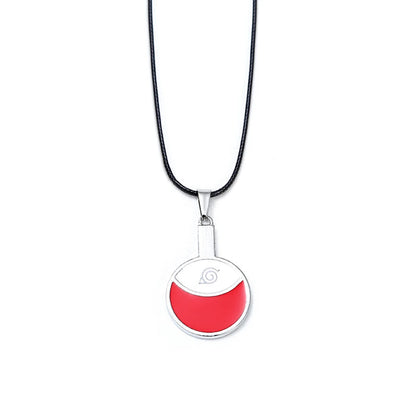 Collier avec pendentif Naruto | Collier avec des pendentifs inspirés de l'univers de Naruto, en métal allié. Parfait pour le cosplay ou comme accessoire pour les fans de Naruto