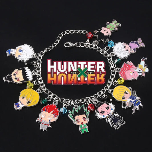 Pulseras Hunter X Hunter: lindas pulseras con los personajes más icónicos de Hunter X Hunter. Un gran regalo y accesorio de moda para los fanáticos del anime. 