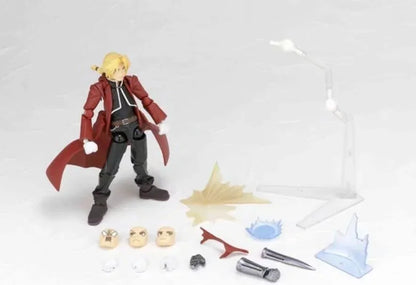 16cm Figurines Fullmetal Alchemist | Figurines articulées avec des pièces interchangeables d'Edward et Alphonse Elric. Modèles détaillés parfaits pour les collectionneurs