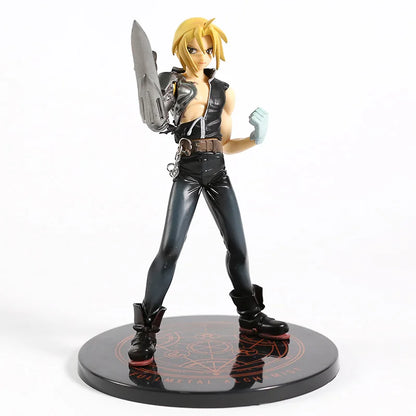 Figura Alquimista Fullmetal de 17 cm | Figura detallada de PVC de Edward Elric con piezas intercambiables. Ideal para coleccionistas y fanáticos del anime.