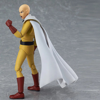 16cm Figma 310 ONE PUNCH MAN Figure | Saitama (One Punch Man) PVC figure, articulated model with interchangeable parts. A detailed collectible, ideal for anime fans and collectors