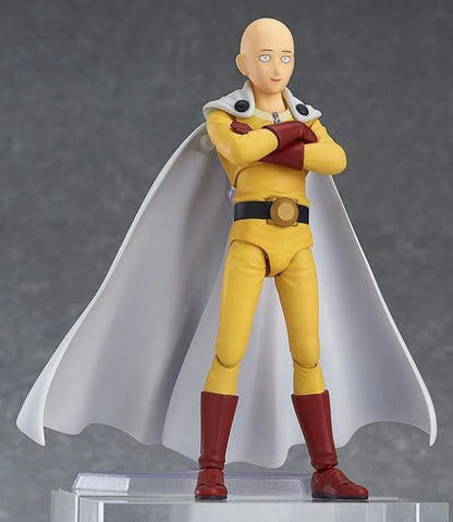 16cm Figma 310 ONE PUNCH MAN Figure | Saitama (One Punch Man) PVC figure, articulated model with interchangeable parts. A detailed collectible, ideal for anime fans and collectors