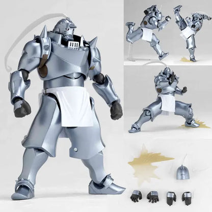 16cm Figurines Fullmetal Alchemist | Figurines articulées avec des pièces interchangeables d'Edward et Alphonse Elric. Modèles détaillés parfaits pour les collectionneurs