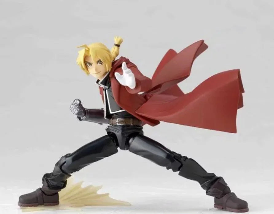 16cm Figurines Fullmetal Alchemist | Figurines articulées avec des pièces interchangeables d'Edward et Alphonse Elric. Modèles détaillés parfaits pour les collectionneurs