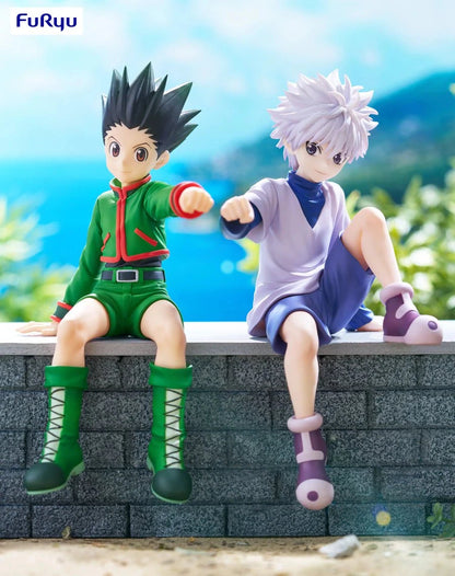 13cm Lot de deux figurines Hunter X Hunter | Gon Freecss et Killua Zoldyck, parfait pour les fans et collectionneurs d’anime