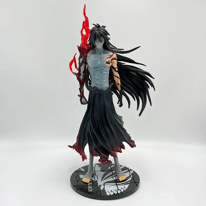 33-41cm Figurines BLEACH | Plongez dans l'univers de BLEACH avec ces figurines Collector impressionnantes représentant Ichigo Kurosaki dans ses transformations ultimes. Cette figurine détaillée capture l’intensité et la puissance du personnage