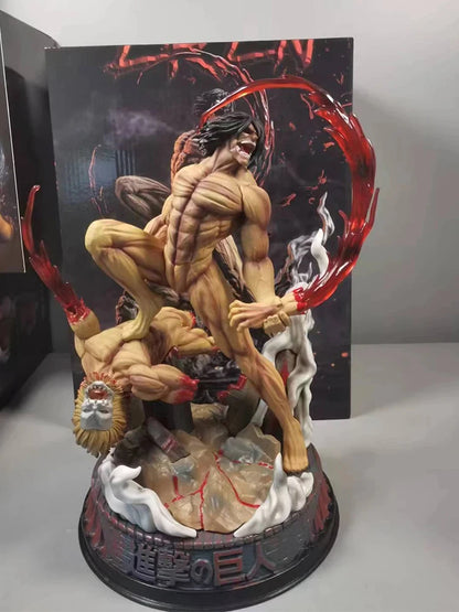 29cm Figurine Attack on Titan | Figurine d’action représentant le Titan Assaillant d’Eren Jager. Un modèle de collection idéal pour les fans, parfait en décoration ou comme cadeau pour les amateurs d'action et de figurines détaillées