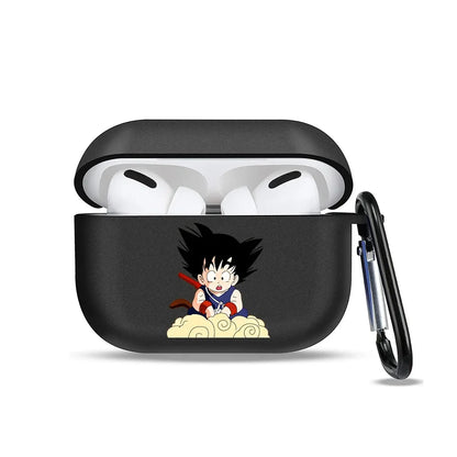 Étui de protection en silicone Dragon Ball Son Goku pour AirPods 1/2/3 Pro. Design coloré et mignon, idéal pour protéger vos écouteurs sans fil Bluetooth