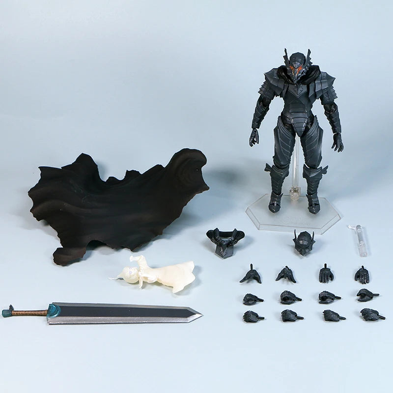 16cm Figurine Figma Berserk | Figurine articulée de Guts en version Berserker. Parfait pour les collectionneurs et fans de Berserk. Cadeau idéal pour enfants et amateurs d’anime