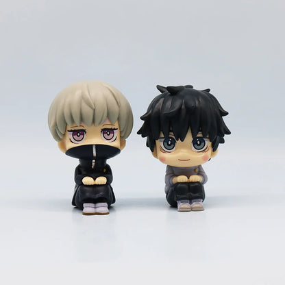 10cm Jujutsu Kaisen Figure | Pop figure representing Yuta Okkotsu, Toge Inumaki, Fushiguro Toji, Gojo Satoru and Geto Suguru. Perfect for Jujutsu Kaisen fans, this cute figure is ideal for collecting or as decoration. 