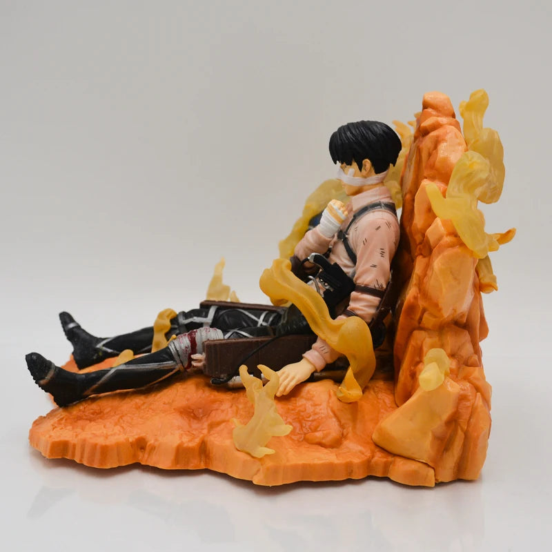 15cm Figurine Attack on Titan | Figurine représentant Levi Ackerman. Ce modèle détaillé est un incontournable pour les fans de l'anime. Parfait pour la collection ou comme cadeau