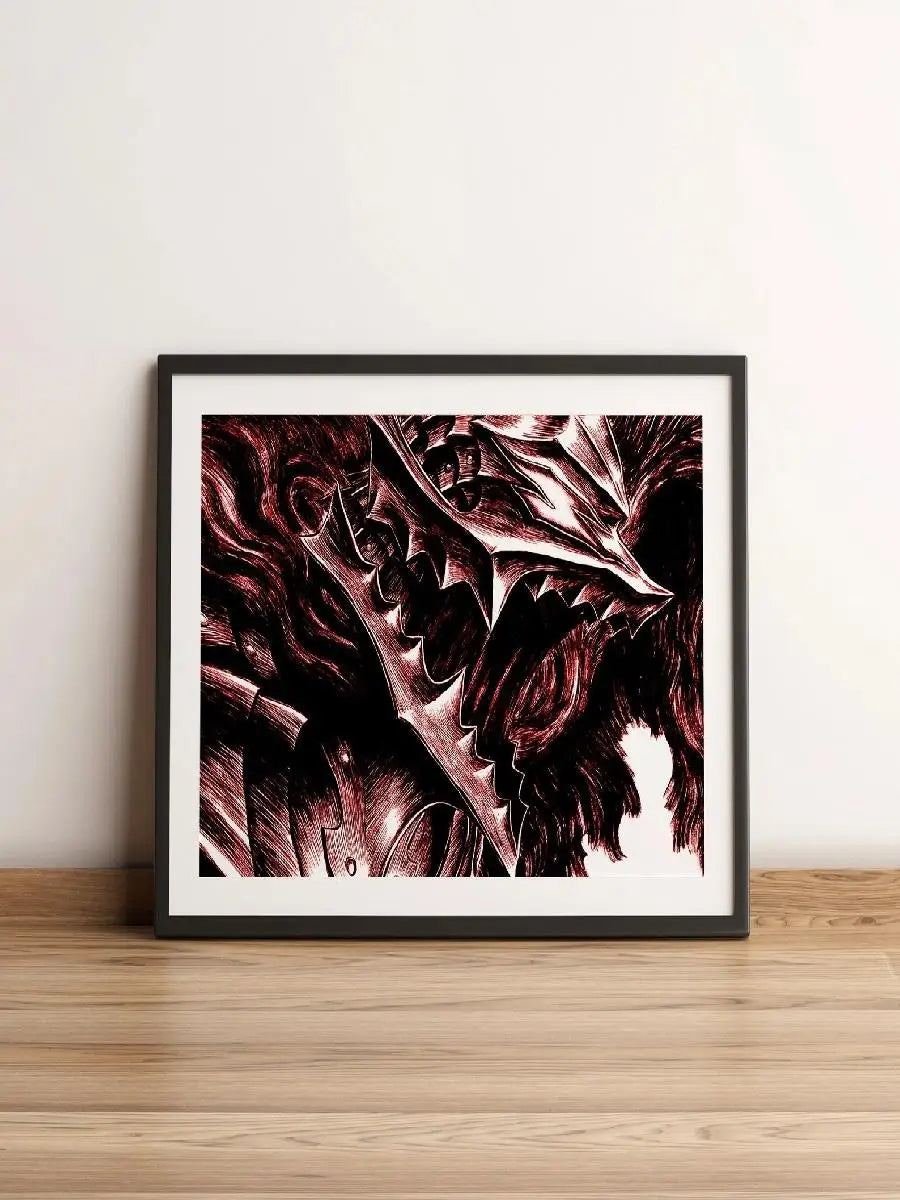 Berserk Guts-Póster artístico de pared inspirado en videojuegos, lienzo impreso de Anime para decoración del hogar y sala de estar