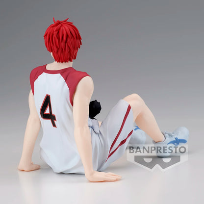 Figurines BANDAI BANPRESTO Kuroko's Basketball LAST GAME | Figurines d'anime de Kuroko, Kagami, Aomine, Akashi, Murasakibara, Kise et Midorima en position décontractée avec le chiot Kuro Junior. Idéal pour les fans et collectionneurs