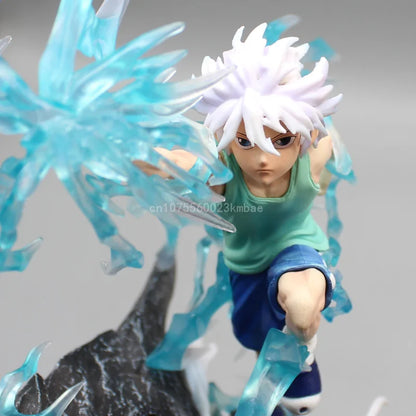 Figura Cazador x Cazador de 18 cm | Figura representativa de Killua Zoldyck y Gon Freecss, perfecta para coleccionistas y fans. Una gran opción como decoración o regalo de cumpleaños para los entusiastas del anime. 