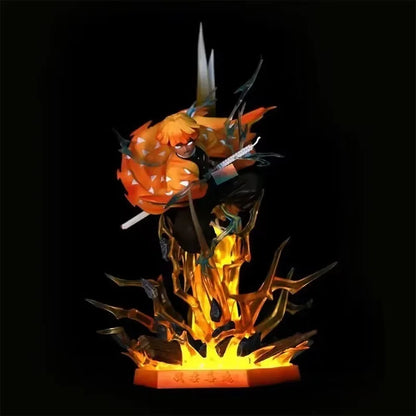 Figurines Demon Slayer | Figurines représentant Zenitsu, Kanroji, Akaza, Shinobu, Muichiro,  Kyojuro et Kokushibo. Parfaites pour décorer un bureau ou une étagère, ces figurines détaillées sont idéales pour les fans de Demon Slayer