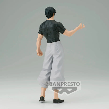 17cm Figruine BANPRESTO Jujutsu Kaisen | Figurine PVC de Toji Fushiguro en pleine action. Modèle idéal pour les collectionneurs et les fans