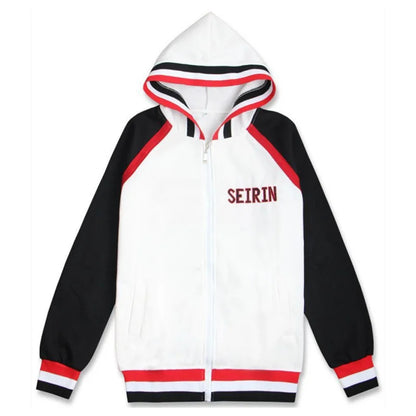 Anime Kuroko No Basuke SEIRIN Kagami Taiga Tetsuya chaqueta de baloncesto con capucha Jersey deportes al aire libre sudadera uniforme Cosplay