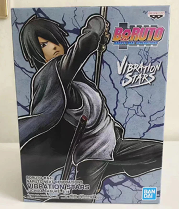 17cm Figurine Bandai Banpresto (édition Vibration Stars) - Boruto : Naruto Next Generations  |  Uchiha Sasuke modèle d'action à collectionner, parfait pour les enfants et les fans d'anime. Idéal comme jouet ou objet de décoration