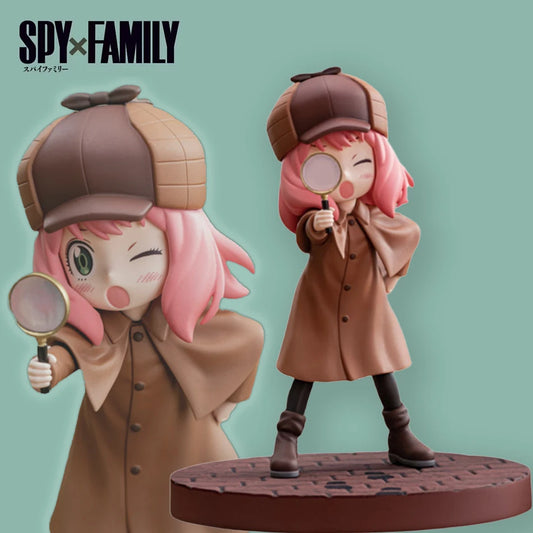 Figura ESPÍA×FAMILIAR de 13cm | Figura que representa a Anya Forger con su traje de detective, inspirada en la animación. Perfecta para los fanáticos de SPY×FAMILY, esta figura es ideal como modelo coleccionable o regalo único. 