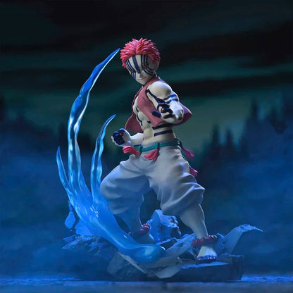 16cm Figurines Demon Slayer SEGA Xross Link | Figurines originales représentant Akaza et Rengoku Kyojuro. Modèles détaillés pour collectionneurs ou pour offrir en cadeau