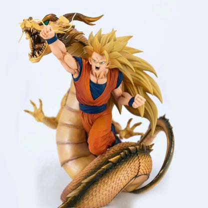 Figura de acción Dragon Ball de 20 cm | Goku Super Saiyan 3 Puño de Dragón. Modelo de coleccionista, ideal para fans y coleccionistas de Son Goku. 