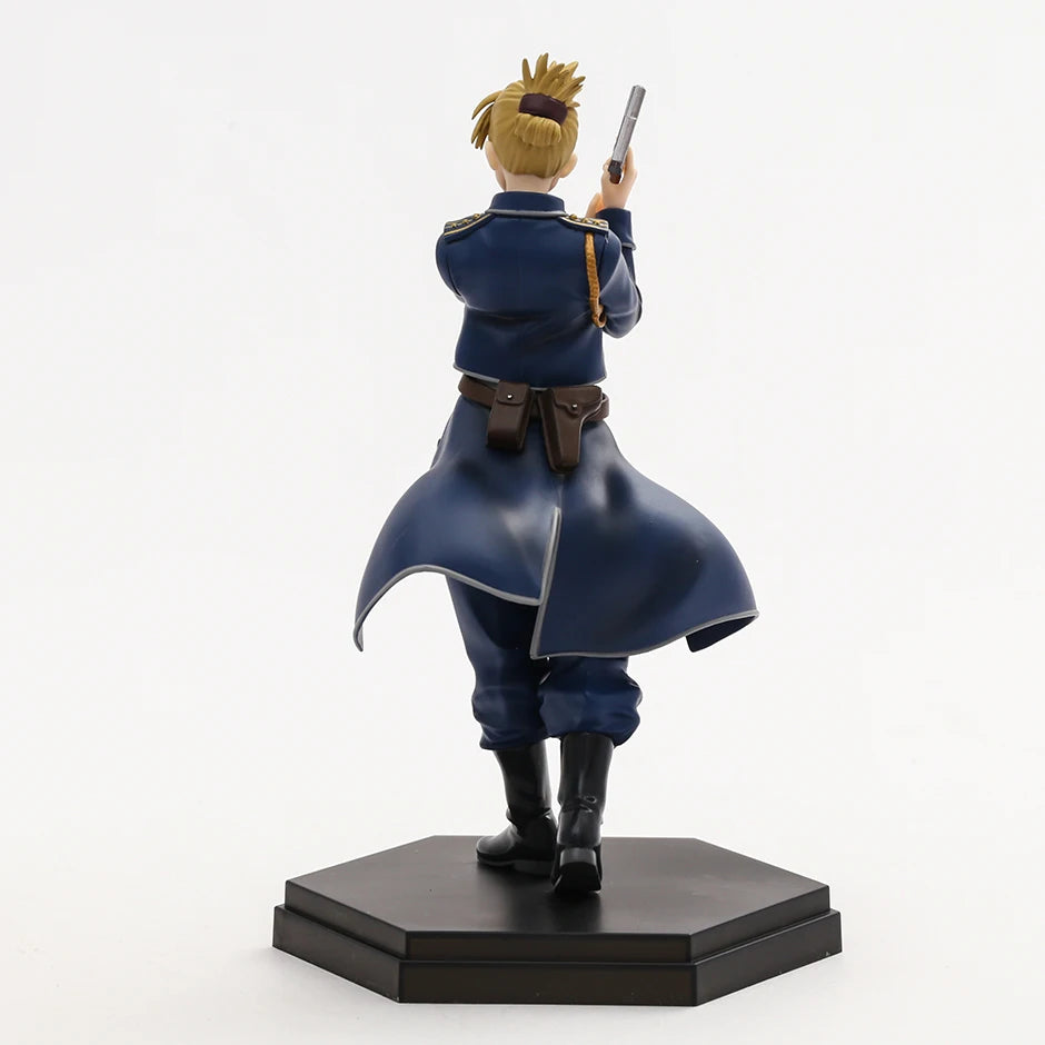 Figura Alquimista Fullmetal de 17 cm | Figuras detalladas de POP UP PARADE de Roy Mustang y Riza Hawkeye. Ideal para fanáticos y coleccionistas del anime.