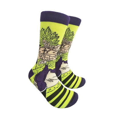 Chaussettes Dragon Ball  | Chaussettes en coton longues et respirantes avec imprimé des personnages de DBZ. Style hip-hop, idéales pour les amateurs de skateboard et les fans de Dragon Ball