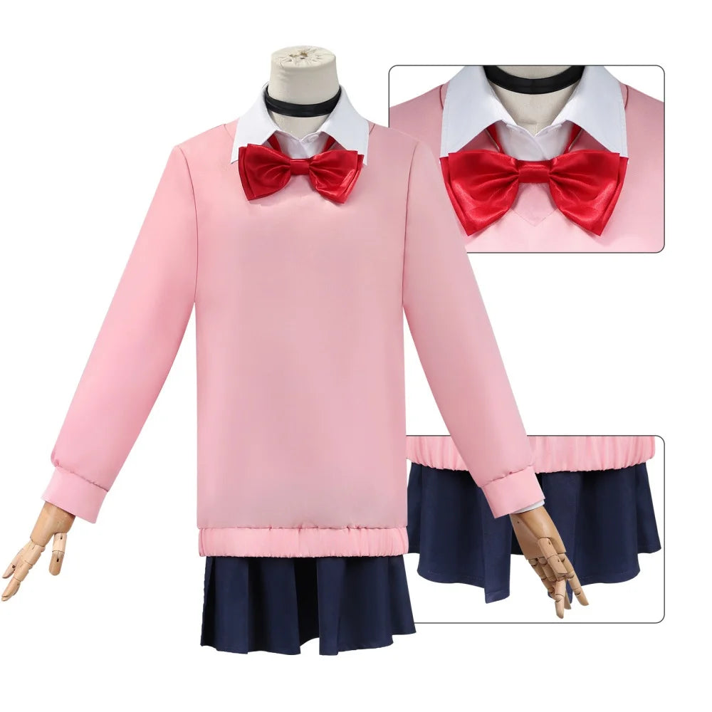 DAN DA DAN - Costume Cosplay Momo Ayase | Transformez-vous en Momo Ayase de Dan Da Dan avec ce costume cosplay complet ! Comprend une tenue fidèle à l'anime, idéale pour les conventions, Halloween, ou les fêtes costumées