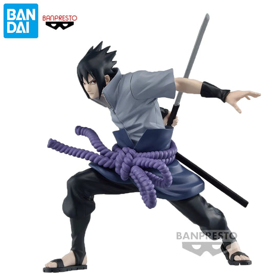 13cm Original Bandai Banpresto Figure (Vibration Stars Edition) | Sasuke Uchiha PVC Model. Perfect collectible action figure for anime fans and a great gift for kids