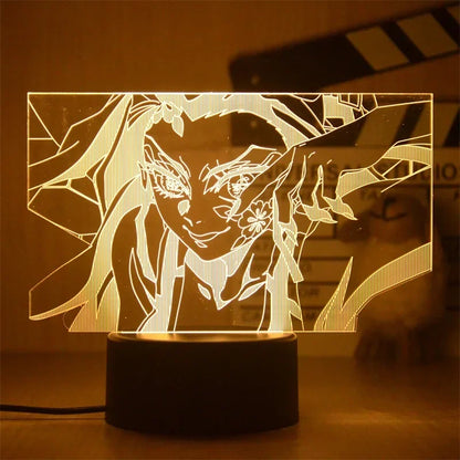 Lampe de Nuit 3D LED DEMON SLAYER | Lampe 3D LED représentant les personnages de Kimetsu no Yaiba parfaite pour illuminer une chambre avec une touche anime. Cette lampe est idéale comme décoration ou comme cadeau pour les enfants et les fans de l'anime