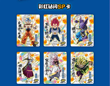 Boîtes de Cartes de Collection Dragon Ball avec Goku, Vegeta et les Saiyans. Cartes brillantes idéal pour les batailles. Un cadeau idéal pour les enfants et les fans de l'anime !