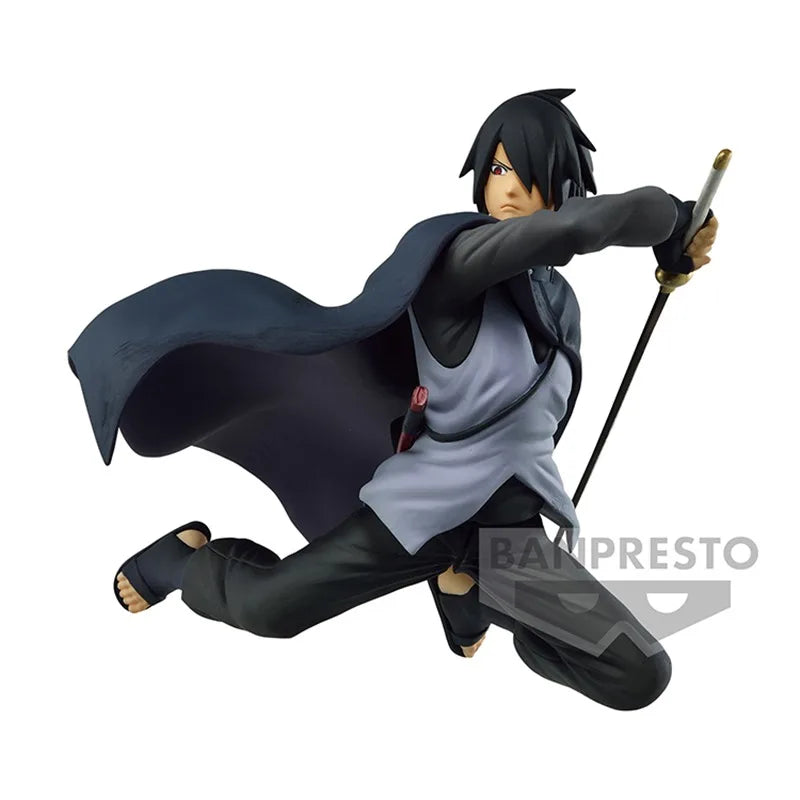 17cm Figurine Bandai Banpresto (édition Vibration Stars) - Boruto : Naruto Next Generations  |  Uchiha Sasuke modèle d'action à collectionner, parfait pour les enfants et les fans d'anime. Idéal comme jouet ou objet de décoration