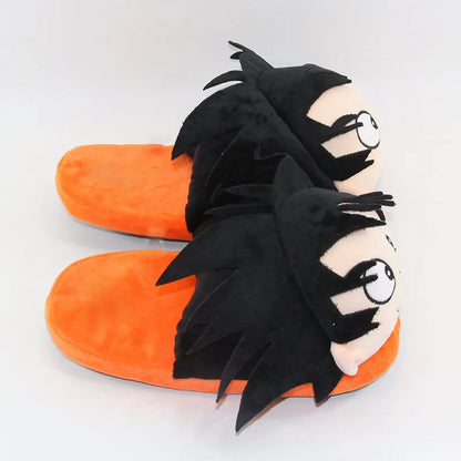 Chaussons d'intérieur Dragon Ball Son Goku : Confortables et chauds, ces chaussons cosplay pour hommes et femmes sont parfaits pour l'hiver. Idéal pour les fans de Dragon Ball