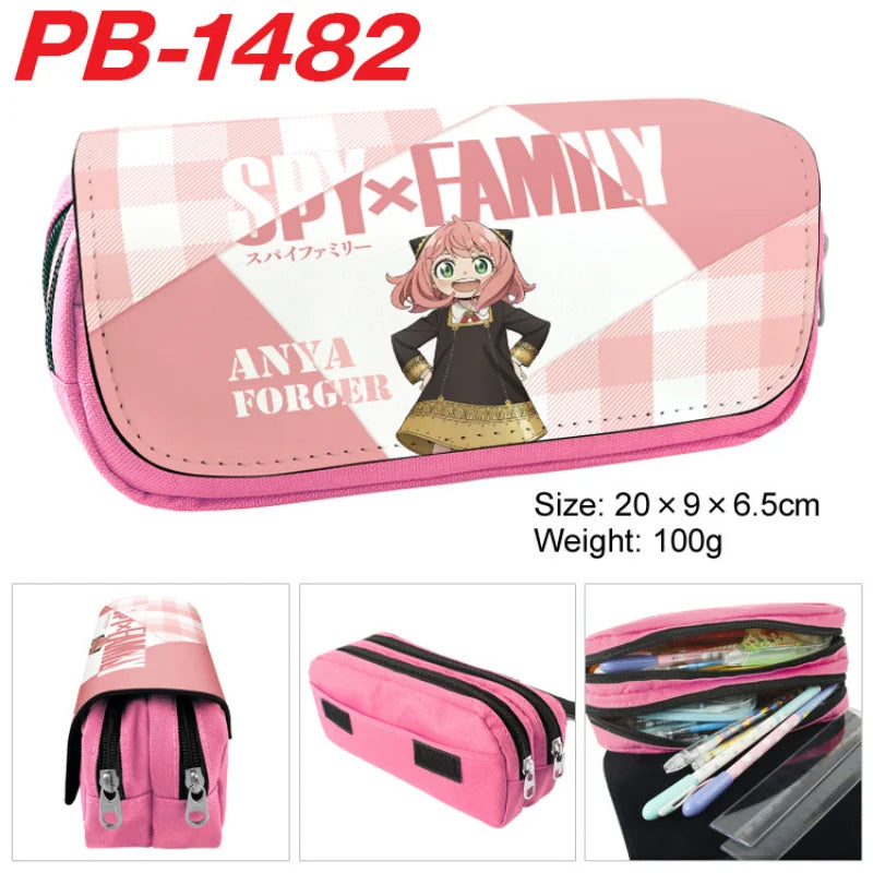 Trousse SPY×FAMILY | Grande trousse inspirée de Spy x Family, parfaite pour les fournitures scolaires et le maquillage. Conçue pour les étudiantes et les fans de l'anime, cette trousse kawaii est un excellent cadeau pratique et stylé