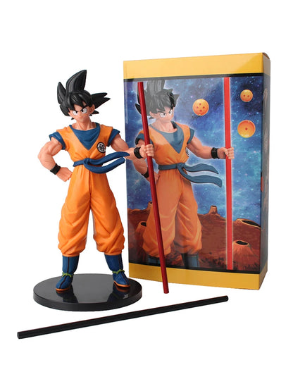 22cm Figurine Dragon Ball | Son Goku Saiyan modèle d'action avec son baton magique. Une pièce de collection incontournable pour les fans de Dragon Ball Z