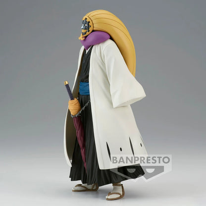 16cm Banpresto Figurine Bleach | Figurine originale de Kurotsuchi Mayuri de la collection Banpresto Solid and Souls. Ce modèle d'action détaillé est parfait pour les amateurs de Bleach, avec une finition soignée et un design unique