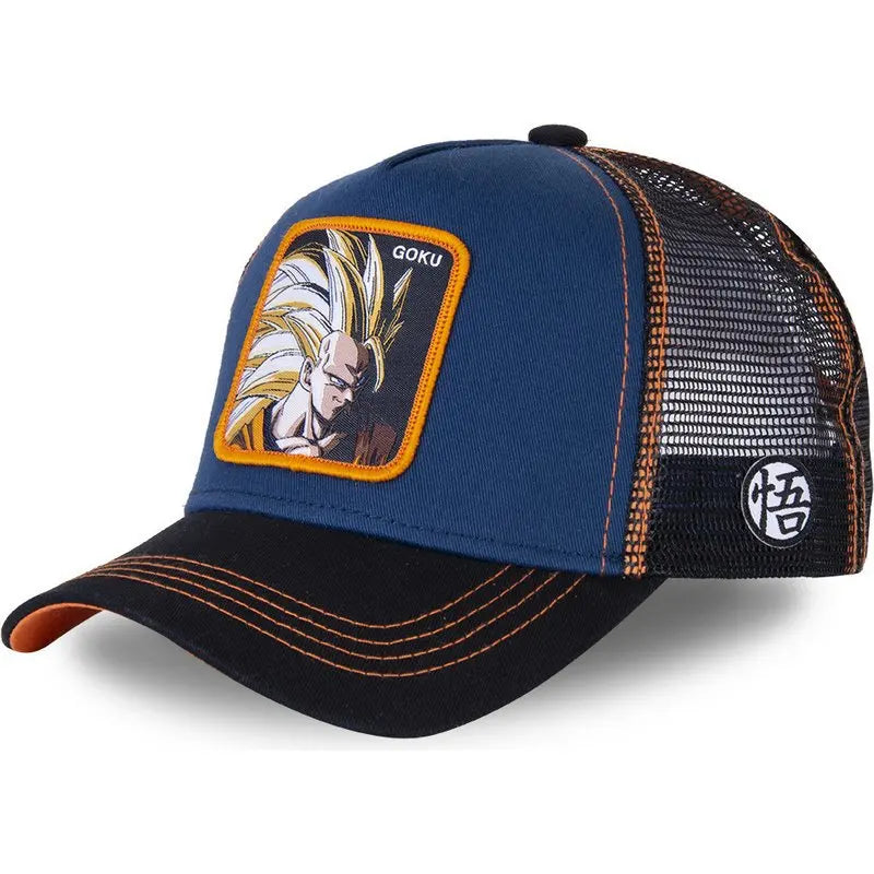 Casquette ajustable Dragon Ball haute qualité avec personnages broder, style baseball, ajustable, parfaite pour hommes et femmes. Idéale pour un look décontracté et comme cadeau