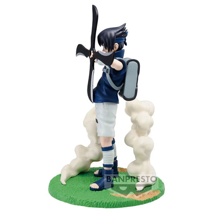 12cm Bandai Banpresto Figure (Memorable Saga Edition) Naruto | Sasuke Uchiha Anime Action Figure Model PVC Collectible Ornament. A perfect gift for Naruto fans and kids