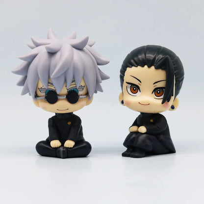 10cm Jujutsu Kaisen Figure | Pop figure representing Yuta Okkotsu, Toge Inumaki, Fushiguro Toji, Gojo Satoru and Geto Suguru. Perfect for Jujutsu Kaisen fans, this cute figure is ideal for collecting or as decoration. 