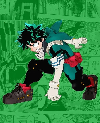 Devenez le héros de la soirée avec ce costume de Midoriya Izuku (Deku) de My Hero Academia. Parfait pour Halloween, les carnavals ou toute fête cosplay, ce set unisexe vous permettra de revêtir l'armure de l'un des héros les plus populaires de l'anime