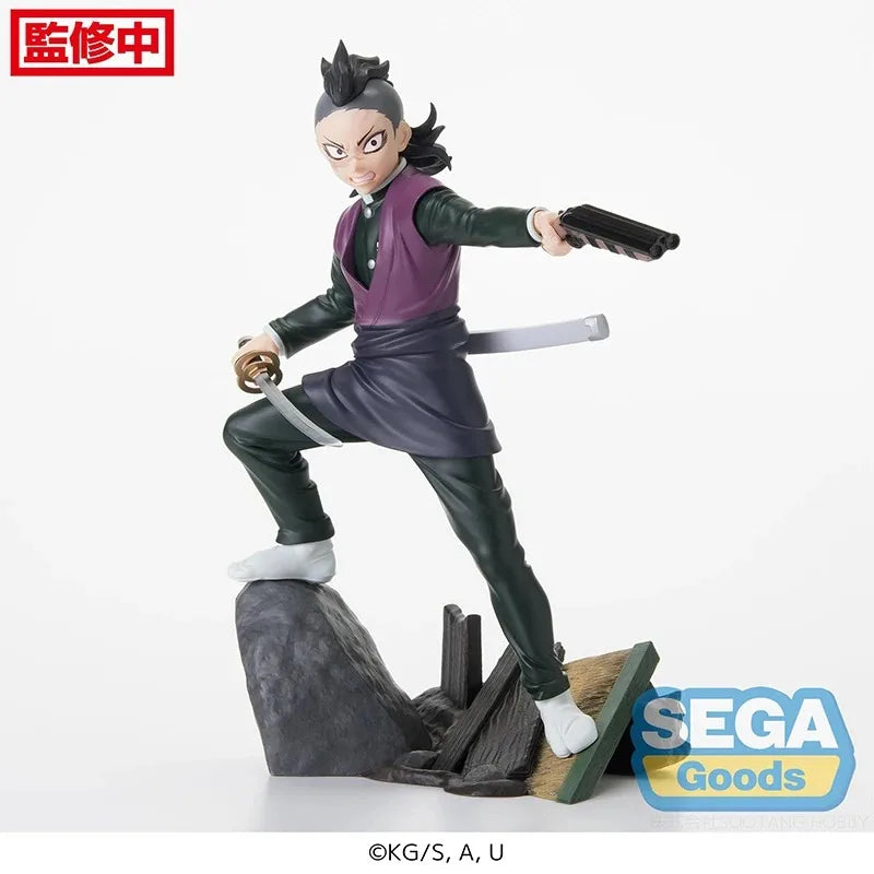 Figurines en PVC des personnages Tanjiro, Nezuko et Genya de Demon Slayer. Idéales pour les collectionneurs et les fans, ces figurines détaillées sont parfaites comme cadeau ou objet de collection