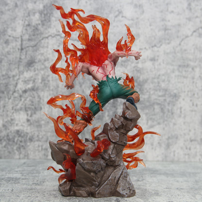 25cm Figurine Naruto  | Cette figurine de Gai Maito est équipée d'un éclairage lumineux, ajoutant une touche dynamique à votre collection. Cadeau idéal pour les fans de Naruto