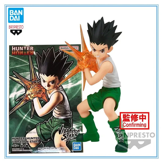 11cm Figurine Bandai Banpresto (édition vibration stars) Hunter x Hunter | Modèle en PVC représentant Gon Freecss. Parfaite pour les collections et comme cadeau pour les fans d'anime