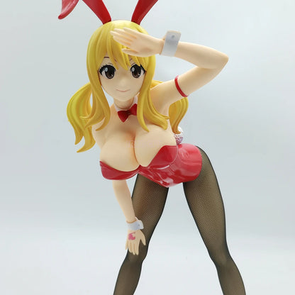 38cm Figurine Fairy Tail | Figurine en PVC de Lucy Heartfilia dans une tenue de bunny. Cette figurine détaillée offre un design de qualité supérieure. Un modèle de collection parfait pour les fans