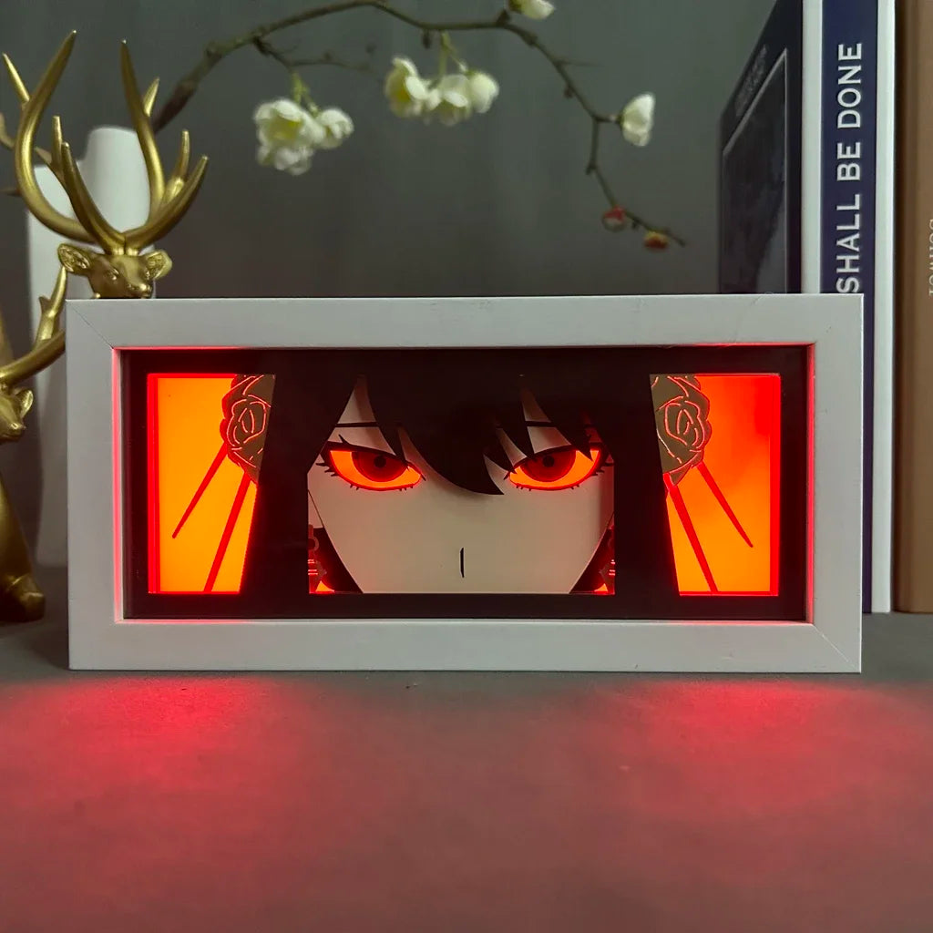 Lámpara LED 3D ESPÍA×FAMILIA | Lámpara de noche 3D SPY×FAMILY que representa a Yor Forger, con luz LED integrada para una iluminación suave y decorativa. Perfecto para decoración de habitaciones o como regalo para fanáticos del anime. 