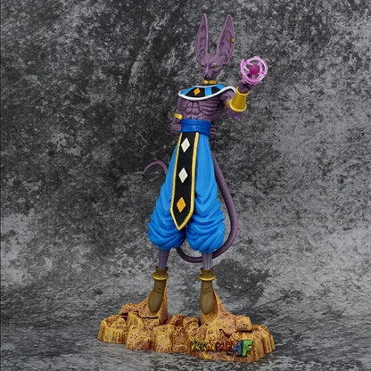 30cm Figurine Dragon Ball |  Beerus : Modèle du Dieu de la Destruction Beerus. Un excellent ajout à toute collection Dragon Ball Super, parfait pour les fans