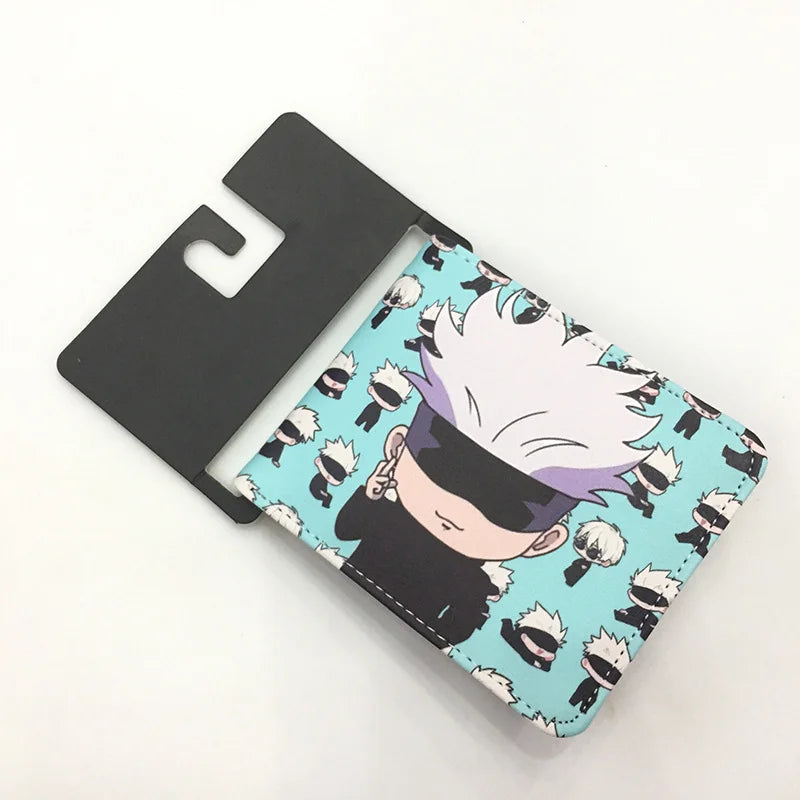 11.5x9cm Jujutsu Kaisen Wallet | Perfect bifold wallet for fans, this bifold design features compartments for bank cards, ID and change. Great for everyday use or as a cosplay accessory 