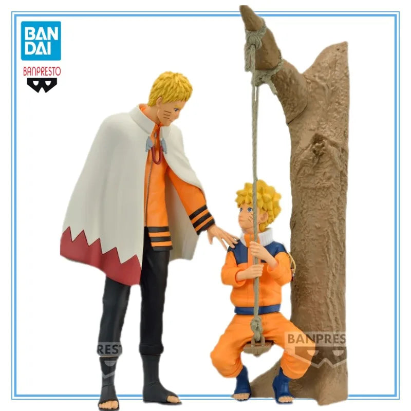 11-17cm Figurine Bandai Banpresto (édition Naruto 20th Anniversary) | Figurine en PVC de Naruto Uzumaki. Ce modèle représente Naruto dans sa tenue "Fire Shadow Hokage" et en version adolescent, idéal pour les collectionneurs et les fans de Naruto