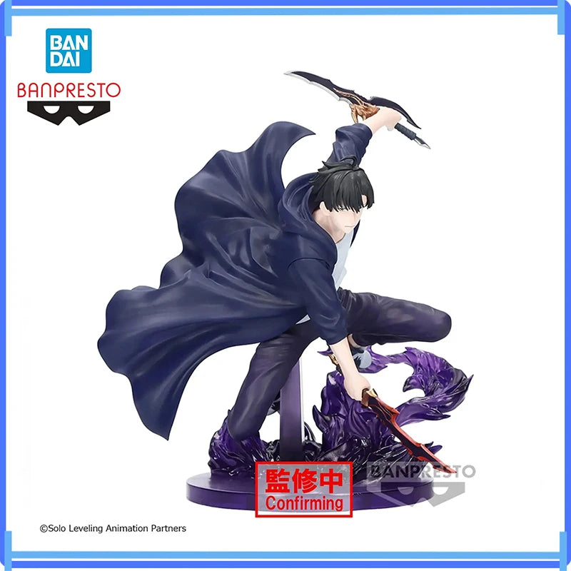 13cm Figurine Bandai Original Solo Leveling (édition Espresto Excite Motions Vol.1) | Figurine d'action officielle de Sung Jin-Woo, inspirée de l'anime Solo Leveling. Modèle détaillé, parfait pour les collectionneurs et comme cadeau