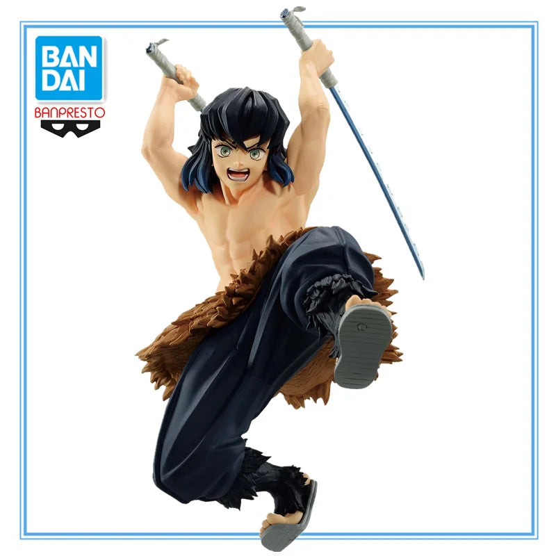 13cm Figurine BANDAI édition VIBRATION STARS de Demon Slayer | Figurine d'action en PVC haute qualité repésentant Hashibira Inosuke . Parfait pour les collectionneurs et comme cadeau pour les fans